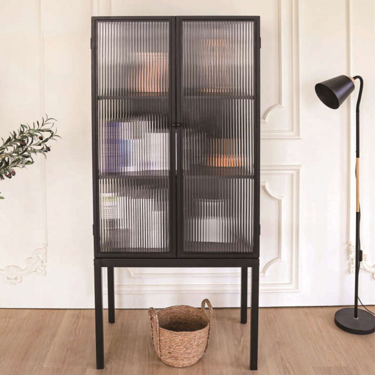 Black Display Cabinet