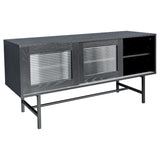 Black Sliding Door Entertainment Unit