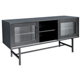 Black Sliding Door Entertainment Unit