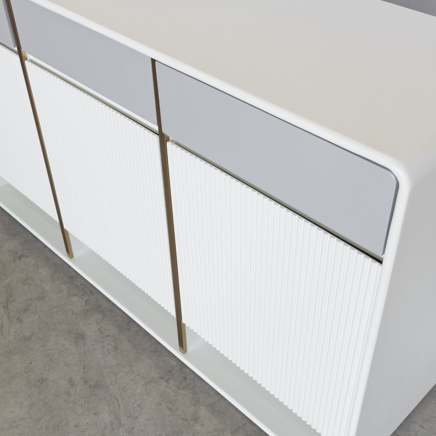 Barnes White and Grey Sideboard