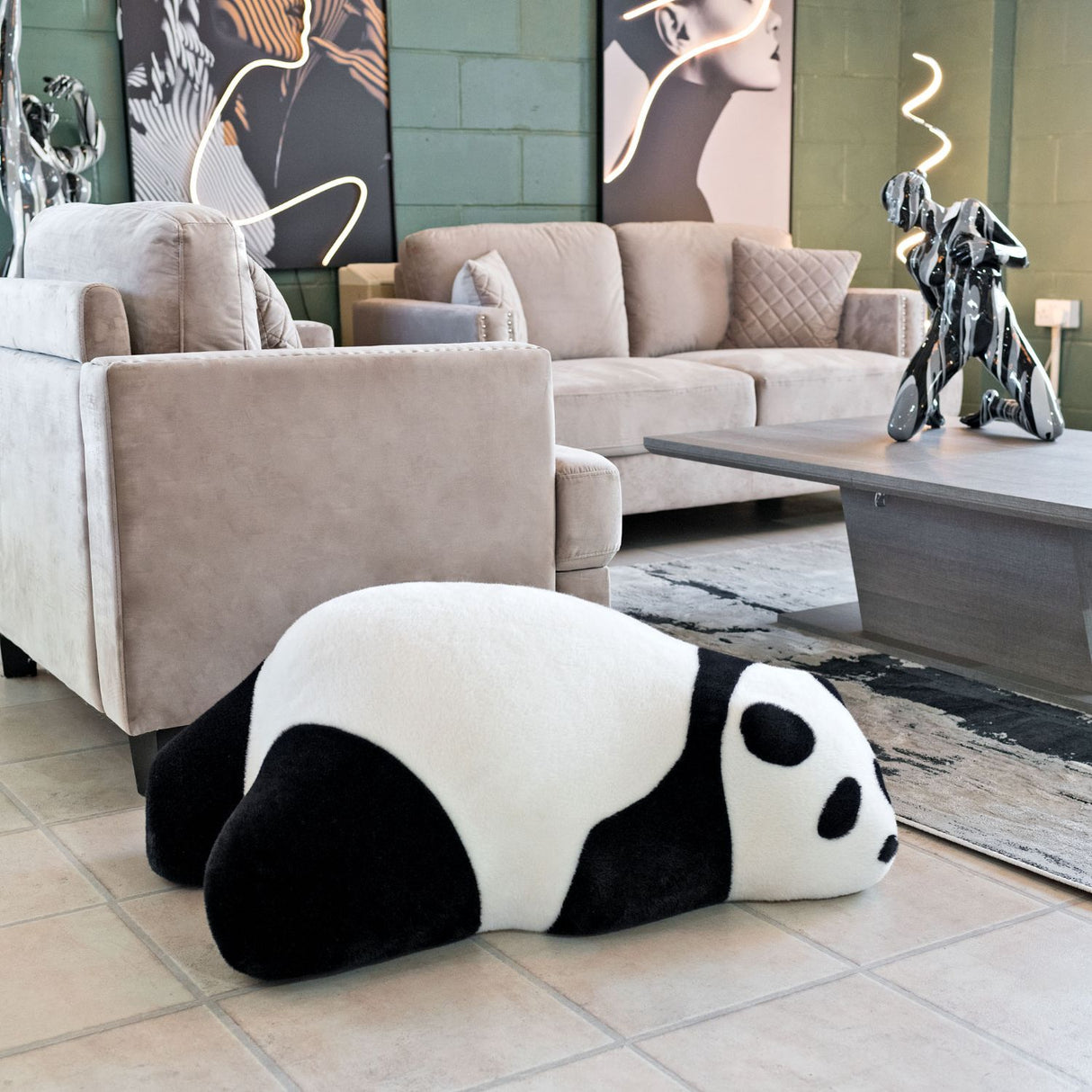 Panda Bear Floor Cushion