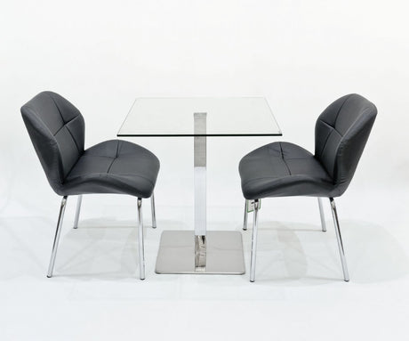Dinky Black Bistro Chairs – Set of 2