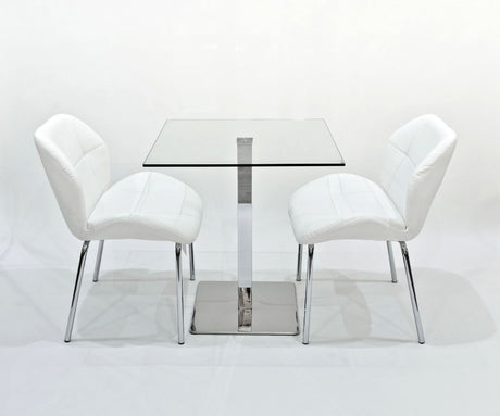 Dinky White Bistro Chairs – Set of 2