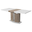High Gloss Wood Effect Extending Dining Table