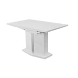 High Gloss White Extending Dining Table