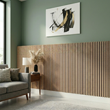 Wood Veneer Acoustic Half Wall Standard Slat Wall Panels - 3-sided - 120cm x 60cm (3 pack) - Maple