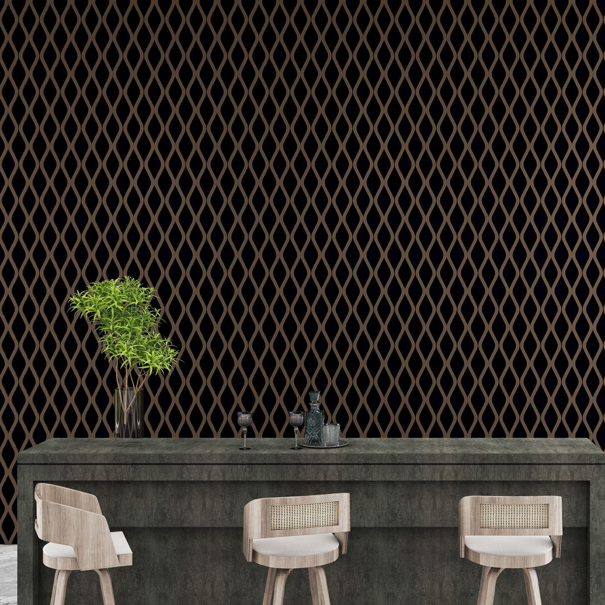 Wood Veneer Acoustic Lattice Wall Panels - 30cm x 240cm (2 pack)