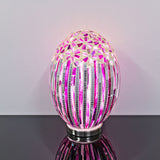 Large Mosaic Glass Egg Lamp – Rose Deco