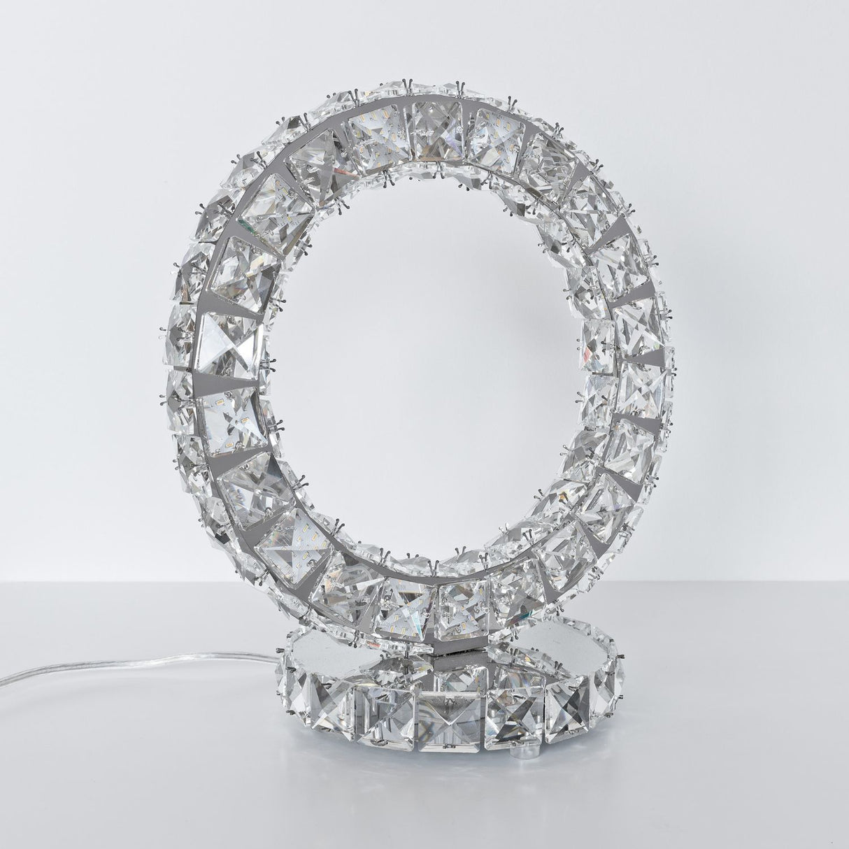 Glass Crystal Ring Light