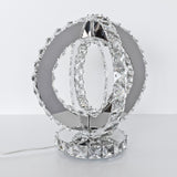 Glass Crystal Double Ring Light
