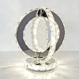 Glass Crystal Double Ring Light