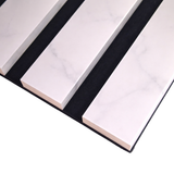 Acoustic Slatted Wall Panels - Luxe Finish - 240cm x 60cm (4 pack)