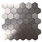 Self Adhesive 3D Mosaic Wall Tiles - Hexagon - 30cm x 30cm (10 pack)