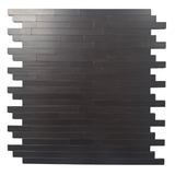 Self Adhesive 3D Mosaic Wall Tiles - Brick - 30cm x 30cm (10 pack) - Black