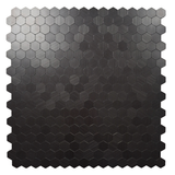 Self Adhesive 3D Mosaic Wall Tiles - Mini Hexagon - 30cm x 30cm (10 pack) - Black