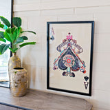 Ace of Spades Playing Card Collage Wall Art