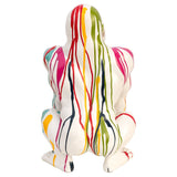Painted White Gorilla Statuette
