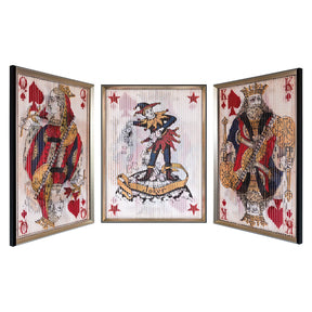 King Queen Joker Large Kinetic Wall Art