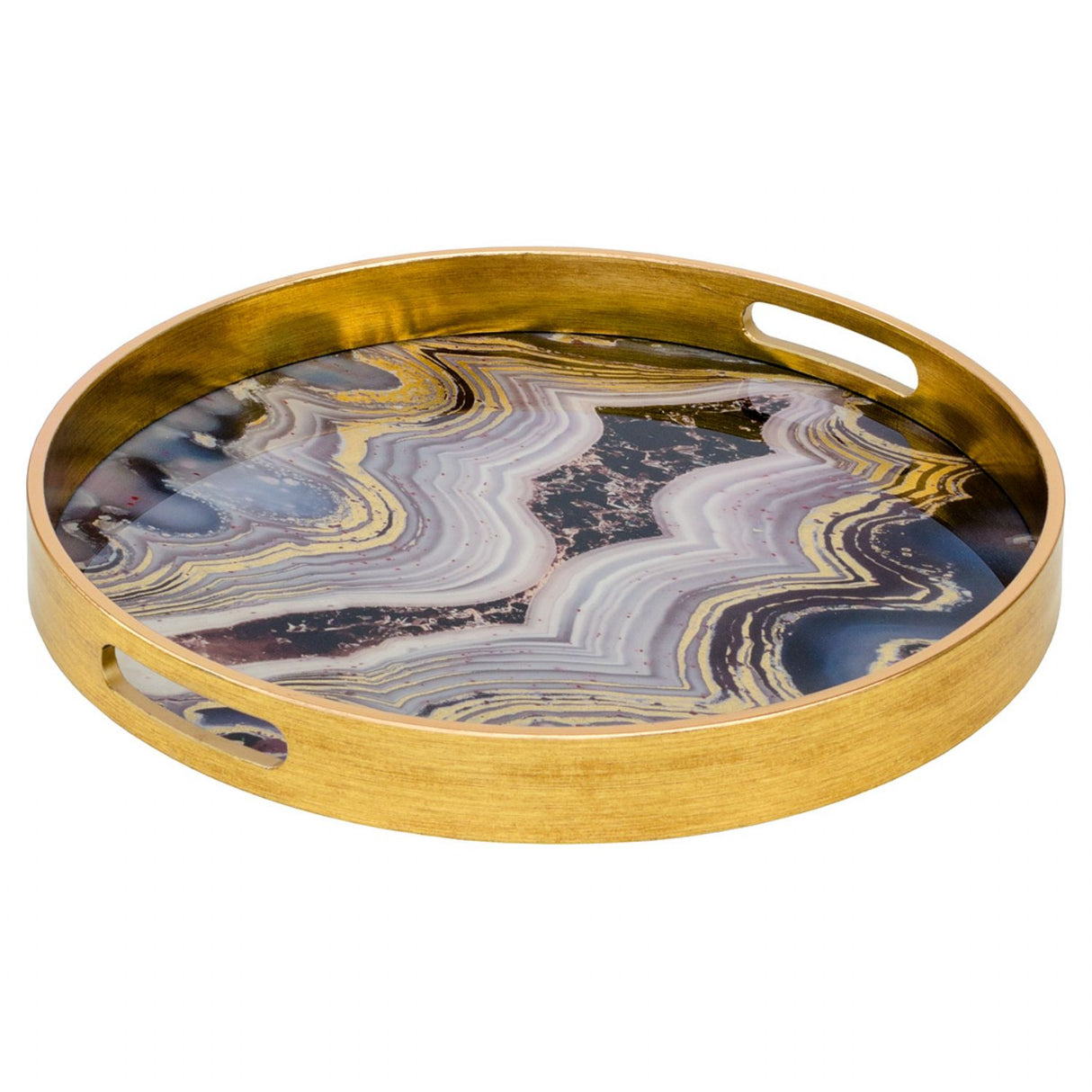 Circular Tray Set Oyster Design