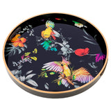 Circular Tray Set With Parrot Design