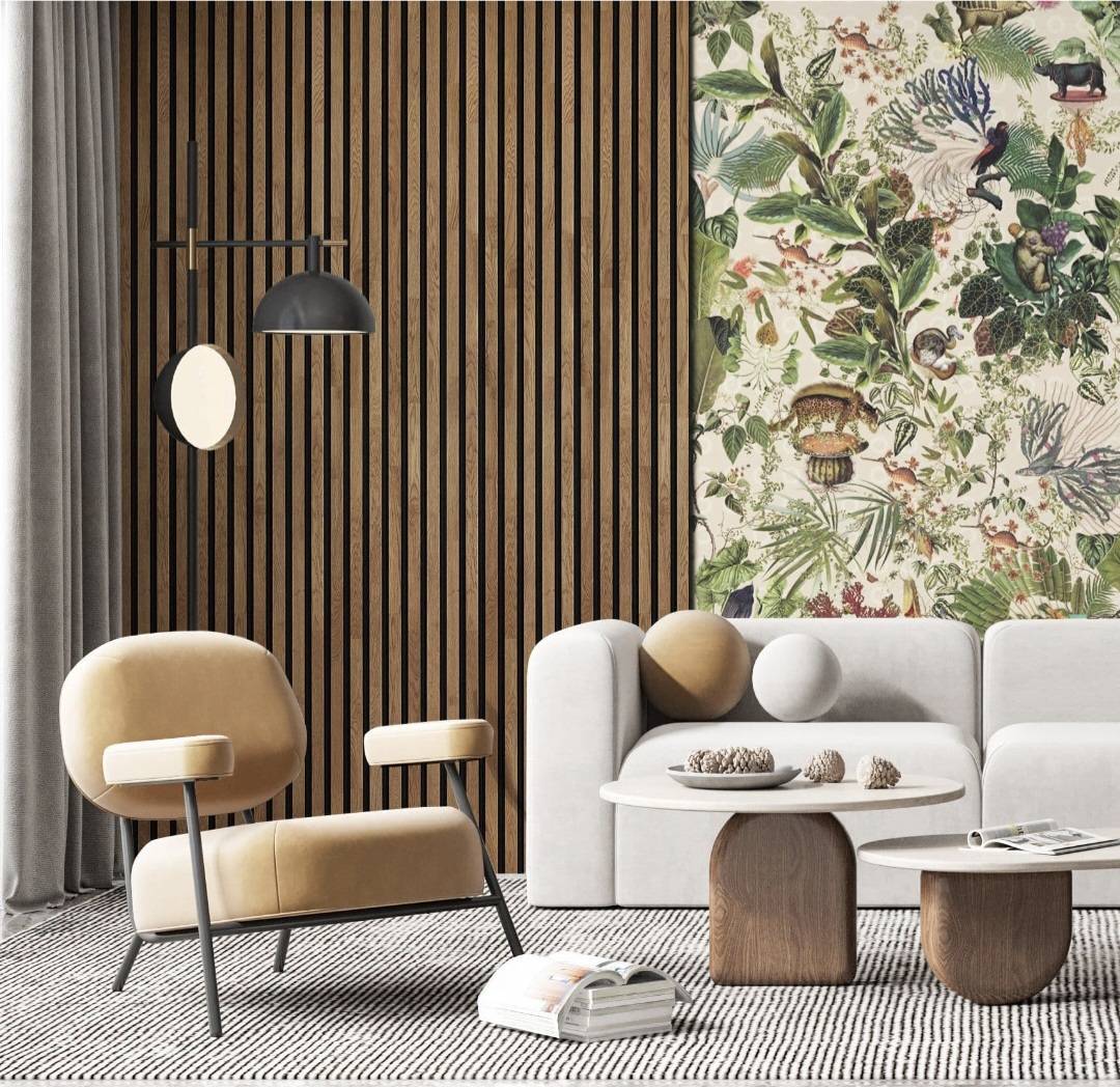 Teak Oak Acoustic Wall Panel