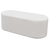 Oval Bench Seat – Teddy Plush Fabric