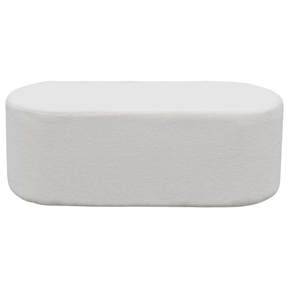 Oval Bench Seat – Teddy Plush Fabric
