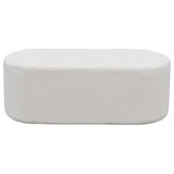 Oval Bench Seat – Teddy Plush Fabric