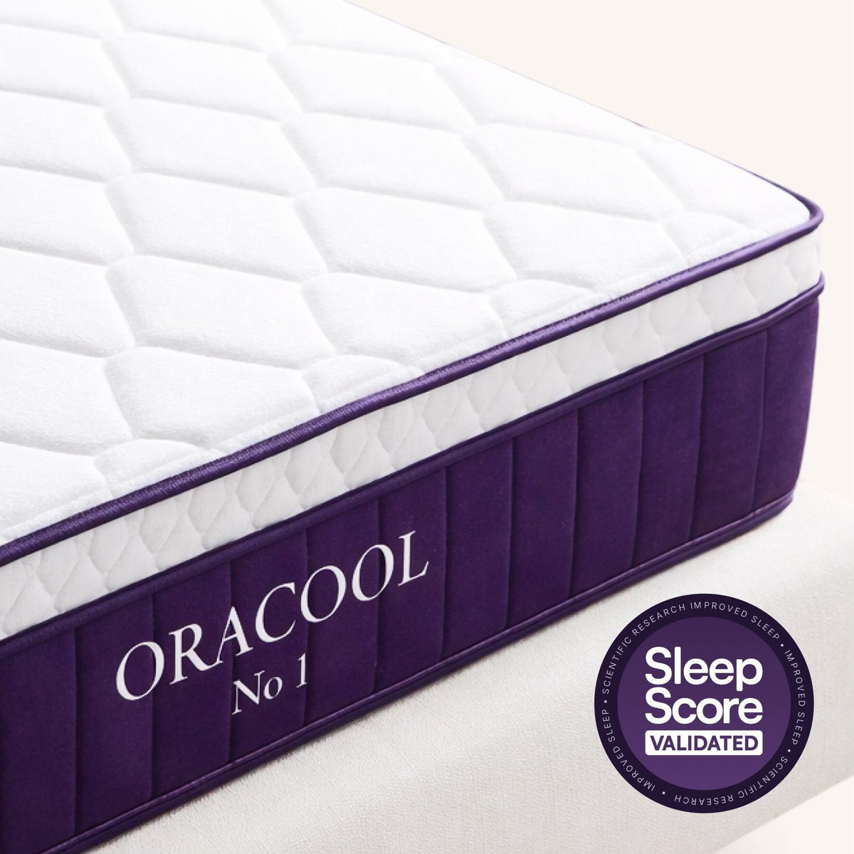 ORACOOL No.1 Hybrid Mattress in a Box - 28cm Deep 7-Zone Pocket Spring, Medium