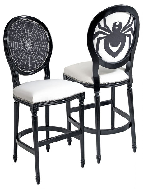 Georgian Small Round Back Bar Stool