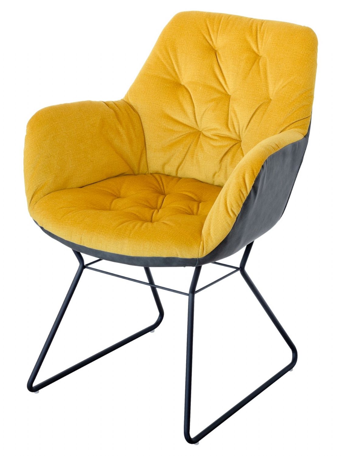 Leyton Two tone Yellow Chair – Set of 2
