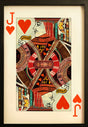 Jack of Hearts Playing Card Collage Wall Art