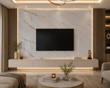White Gold Grey Vein PVC Wall Panel