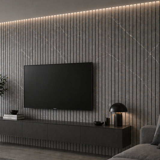 Grey Marble Acoustic Wall Panel 280cm