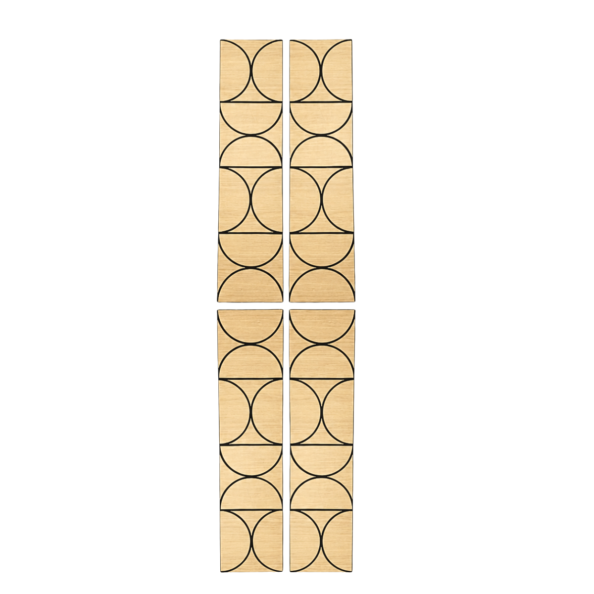 Superlightweight Halo - Self Adhesive Acoustic Wall Panels - 120cm x 30cm (4 pack)