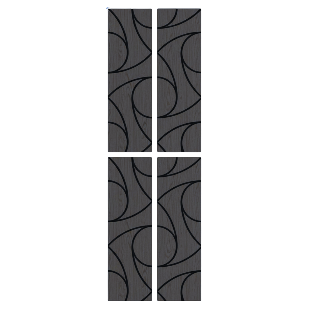 Superlightweight Spiral - Self Adhesive Acoustic Wall Panels - 120cm x 30cm (4 pack)