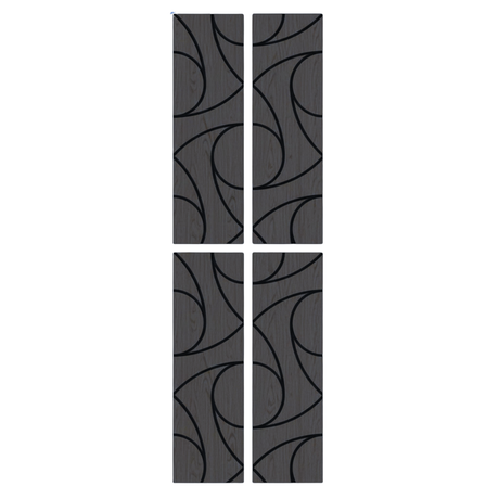 Superlightweight Spiral - Self Adhesive Acoustic Wall Panels - 120cm x 30cm (4 pack)