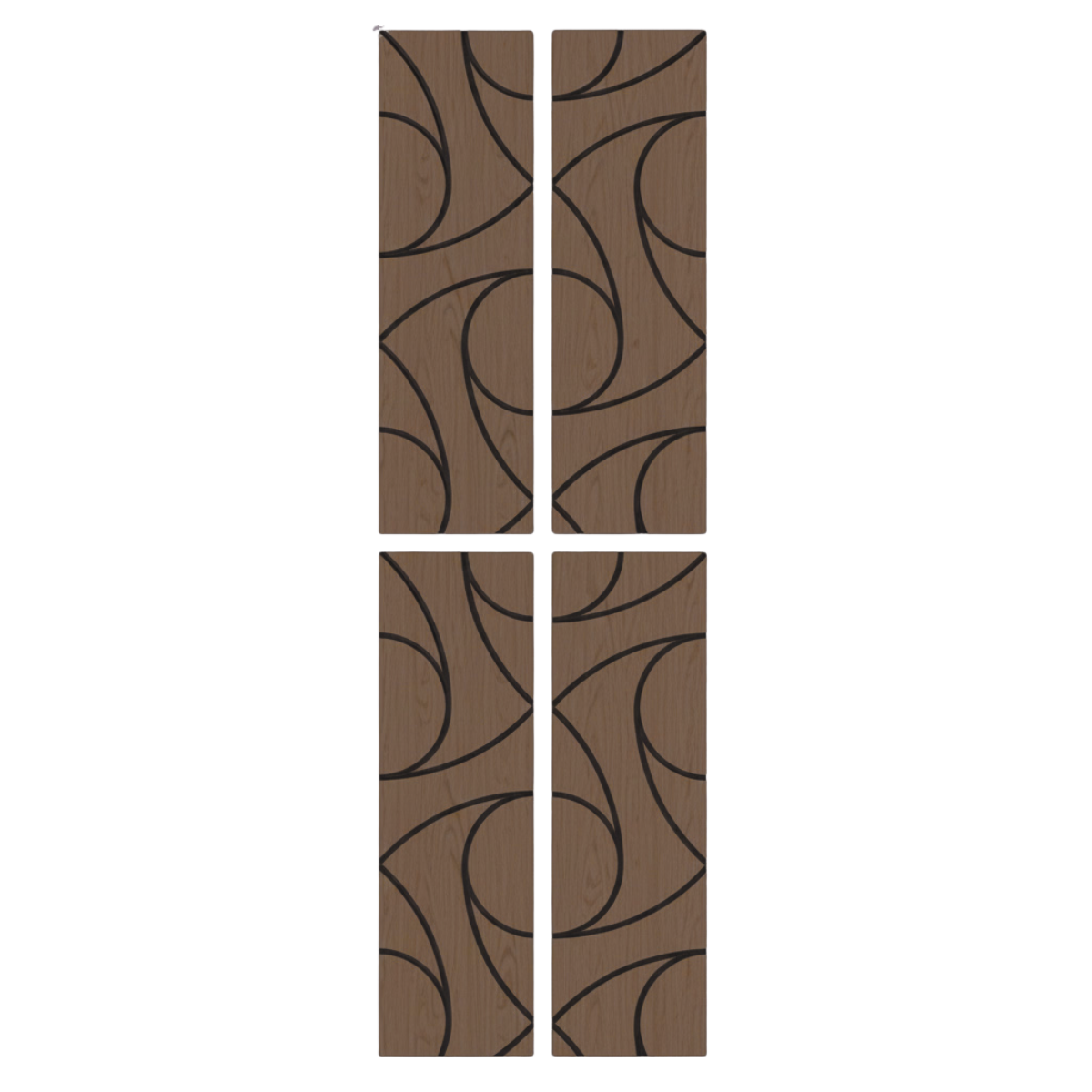 Superlightweight Spiral - Self Adhesive Acoustic Wall Panels - 120cm x 30cm (4 pack)