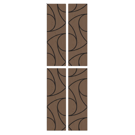 Superlightweight Spiral - Self Adhesive Acoustic Wall Panels - 120cm x 30cm (4 pack)