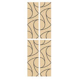 Superlightweight Spiral - Self Adhesive Acoustic Wall Panels - 120cm x 30cm (4 pack)