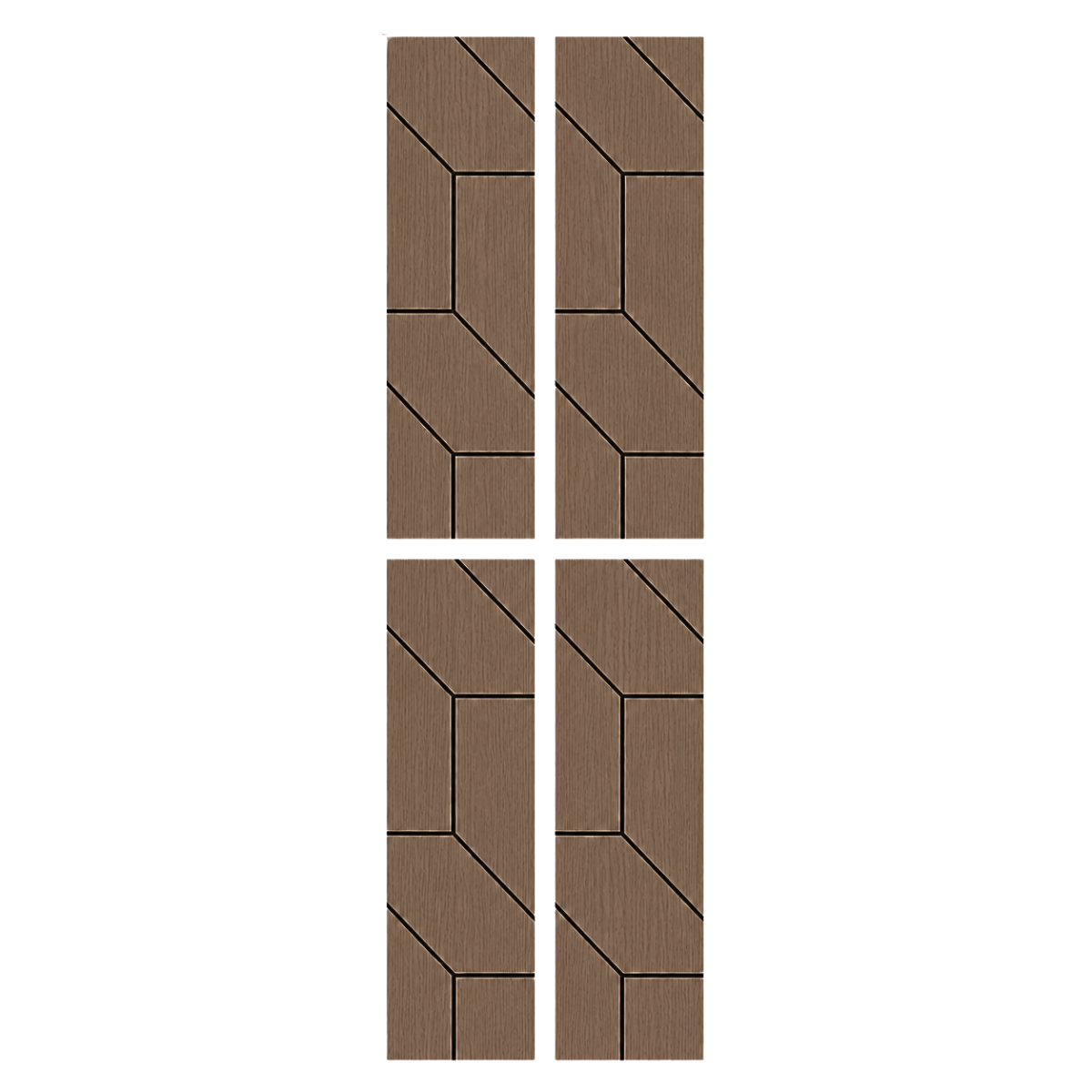 Superlightweight Wedge - Self Adhesive Acoustic Wall Panels - 120cm x 30cm (4 pack)