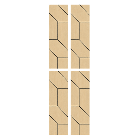 Superlightweight Wedge - Self Adhesive Acoustic Wall Panels - 120cm x 30cm (4 pack)