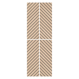 Superlightweight Herringbone - Self Adhesive Acoustic Wall Panels - 120cm x 30cm (4 pack)