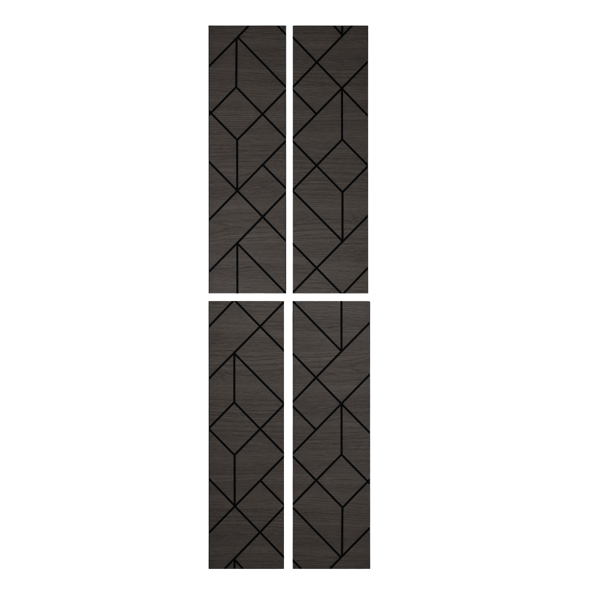 Superlightweight Shard - Self Adhesive Acoustic Wall Panels - 120cm x 30cm (4 pack)