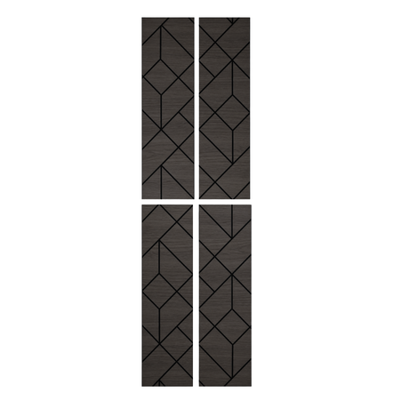 Superlightweight Shard - Self Adhesive Acoustic Wall Panels - 120cm x 30cm (4 pack)