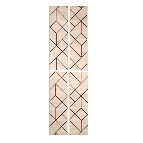 Superlightweight Shard - Self Adhesive Acoustic Wall Panels - 120cm x 30cm (4 pack)