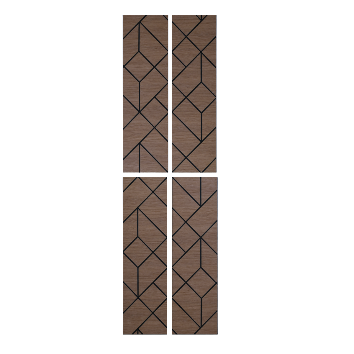 Superlightweight Shard - Self Adhesive Acoustic Wall Panels - 120cm x 30cm (4 pack)