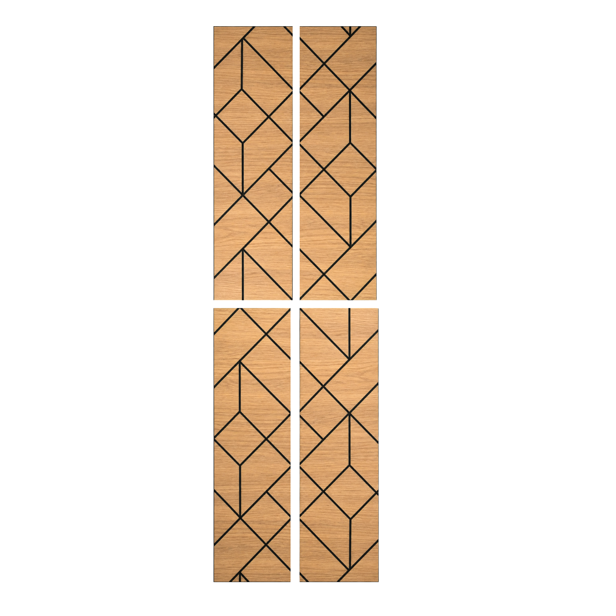 Superlightweight Shard - Self Adhesive Acoustic Wall Panels - 120cm x 30cm (4 pack)
