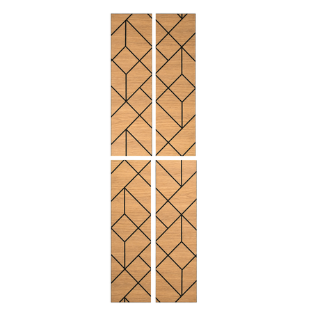 Superlightweight Shard - Self Adhesive Acoustic Wall Panels - 120cm x 30cm (4 pack)