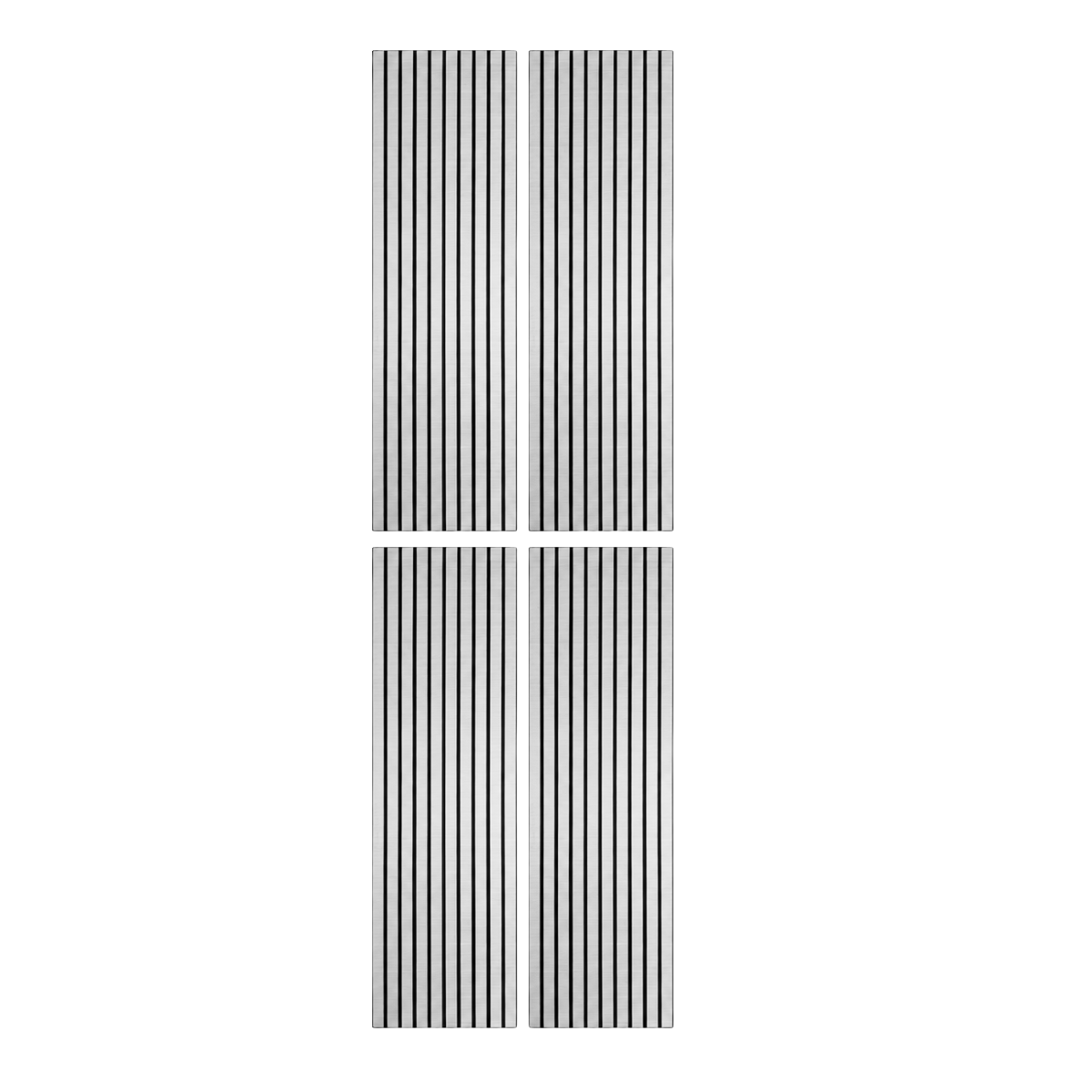 Superlightweight Slatted - Self Adhesive Acoustic Wall Panels - 120cm x 30cm (4 pack)